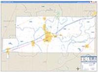 St. Francis, Ar Carrier Route Wall Map